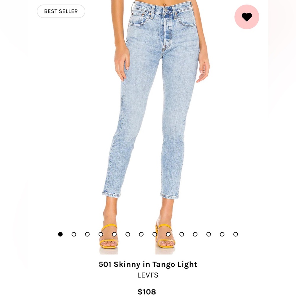 Levi’s 501 Skinny Tango Light